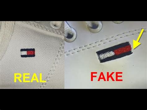 fake tommy hilfiger vs real shoes